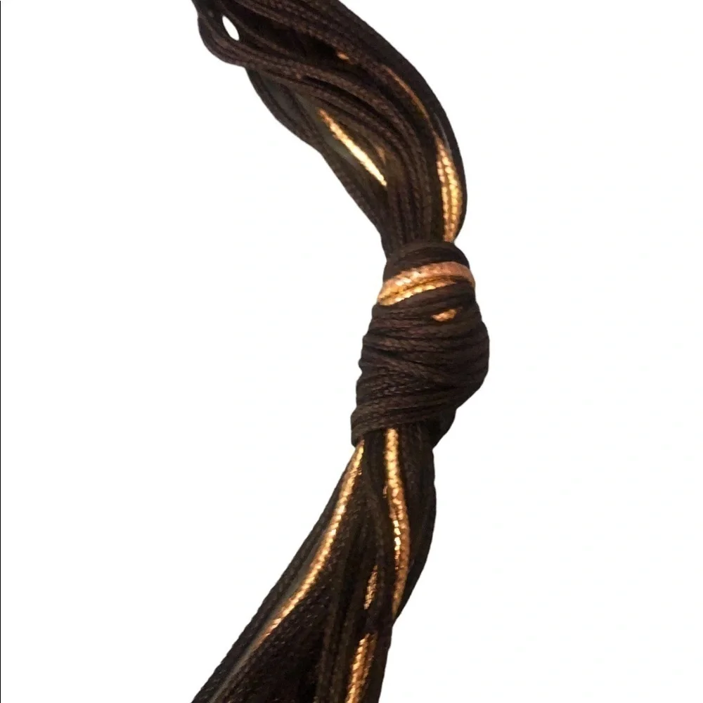 Vintage 70s 80s brass shell necklace Whimsigoth Sea witch Coastal Boho
